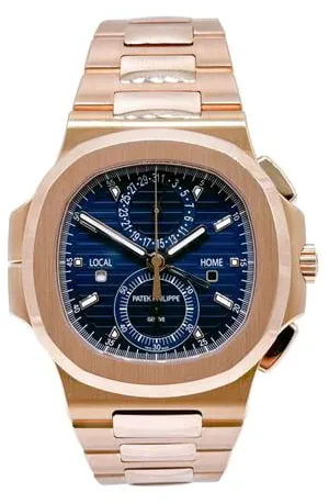 Patek Philippe Nautilus 5990/1R-001 40.5mm Rose gold Blue