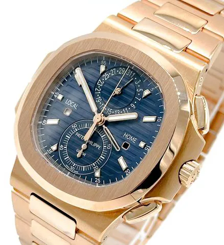 Patek Philippe Nautilus 5990/1R-001 40.5mm Rose gold Blue 4