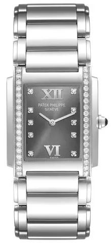 Patek Philippe Twenty~4 4910 25mm Stainless steel Gray 2