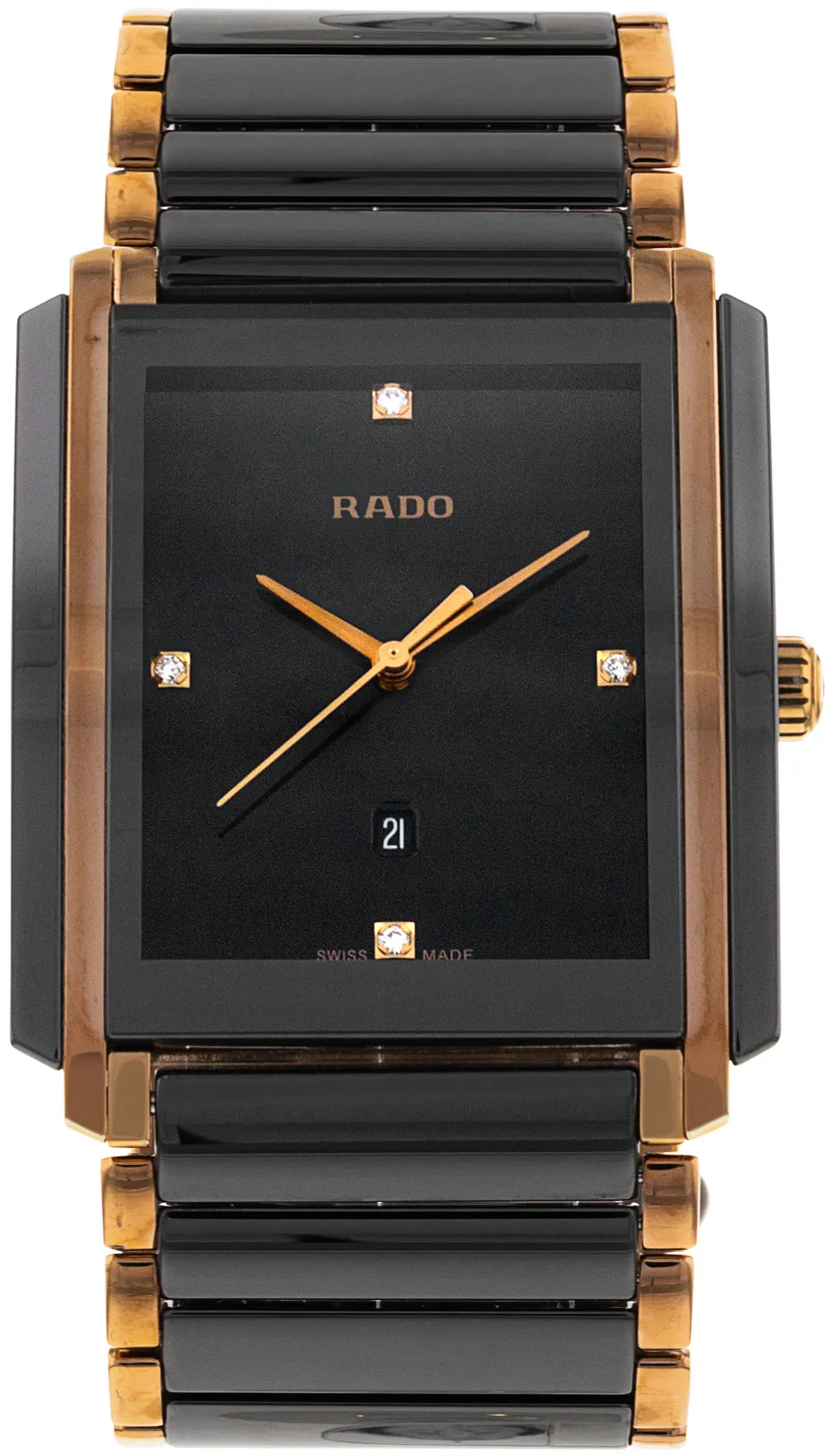 Rado Integral R20207712 31mm Rose gold and Black ceramic Black