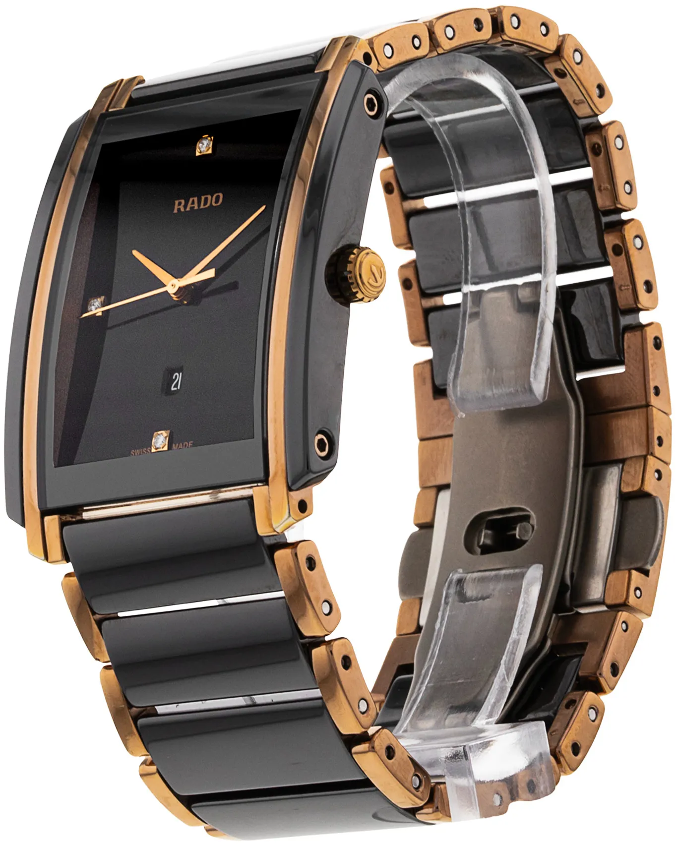 Rado Integral R20207712 31mm Rose gold and Black ceramic Black 1