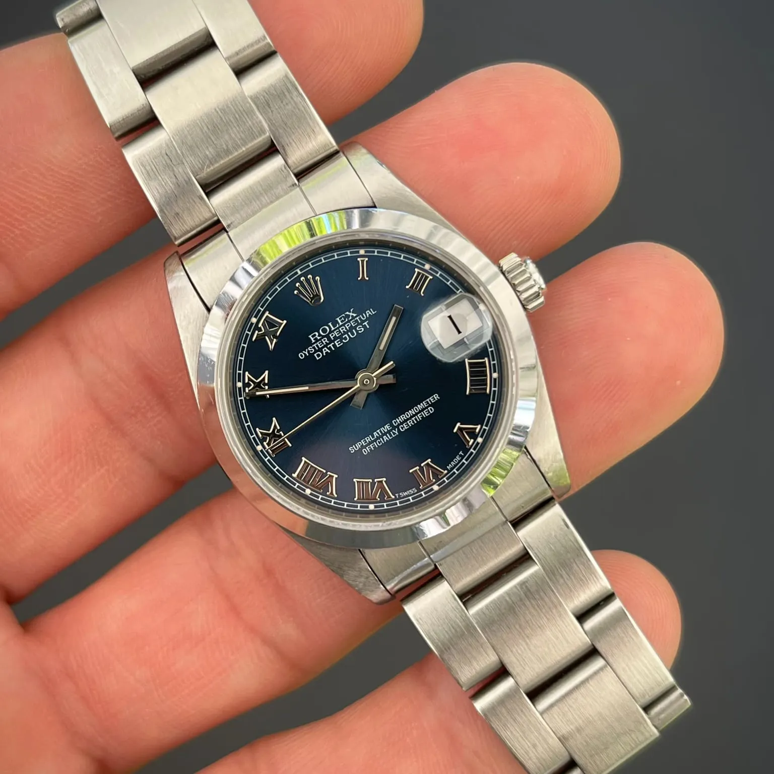 Rolex Datejust 31 68240 31mm Stainless steel Blue