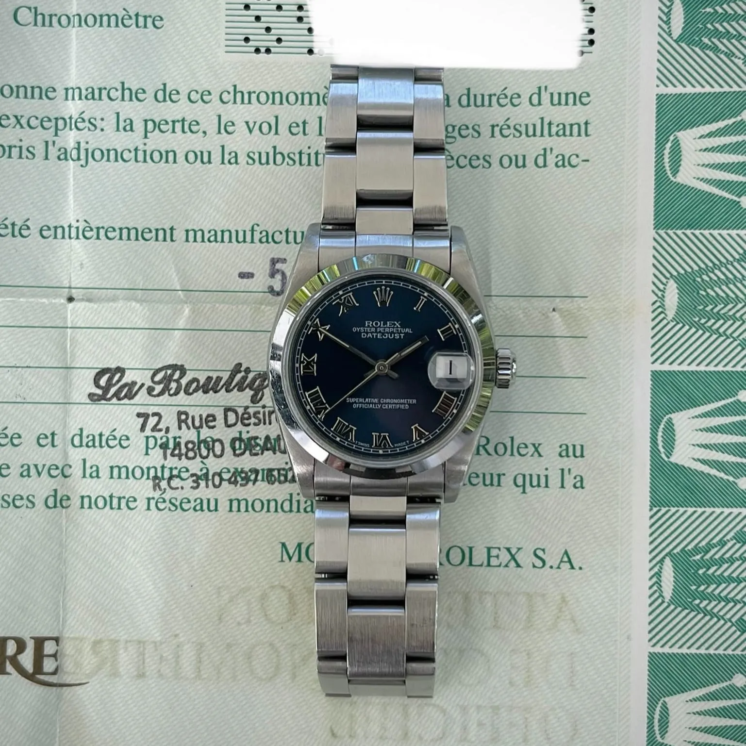 Rolex Datejust 31 68240 31mm Stainless steel Blue 5