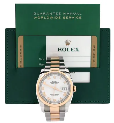 Rolex Datejust 36 116201 36mm Rose gold White 4