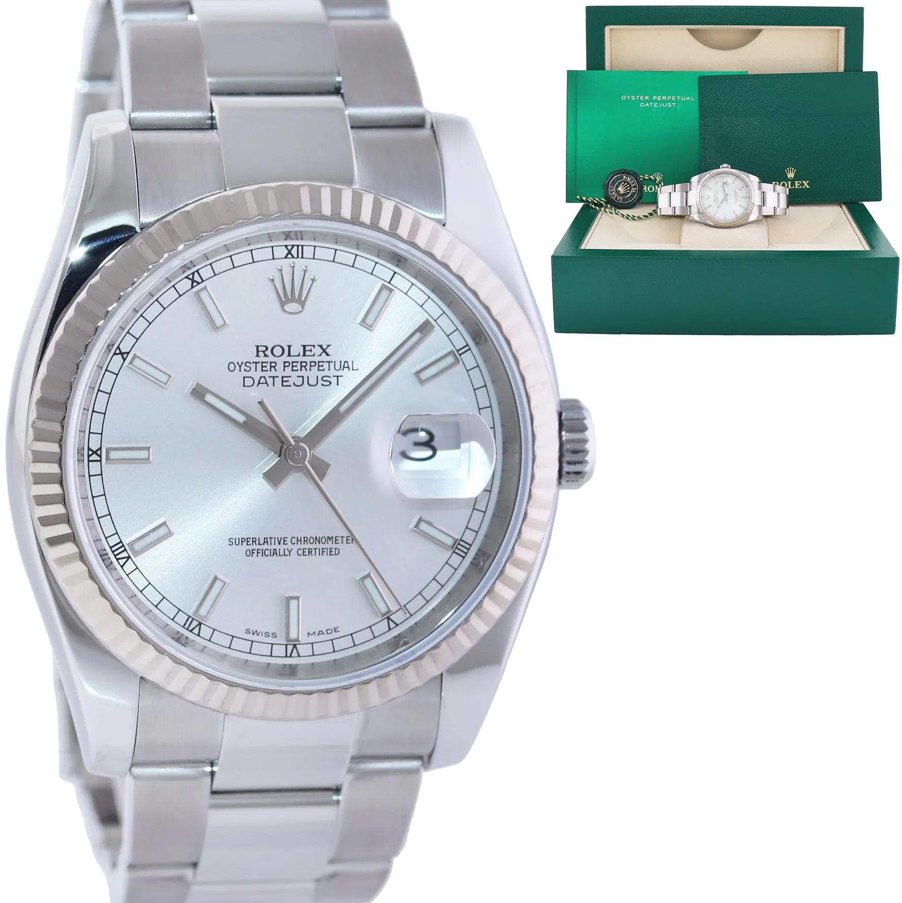 Rolex Datejust 36 116234 36mm Stainless steel Silver