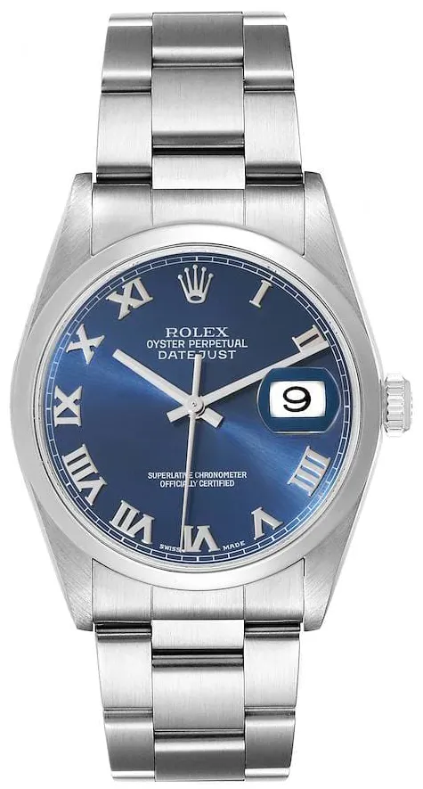 Rolex Datejust 36 16200 36mm Stainless steel Blue