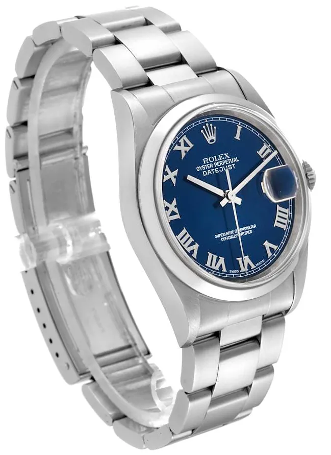 Rolex Datejust 36 16200 36mm Stainless steel Blue 2