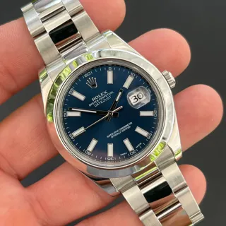 Rolex Datejust II 116300 Stainless steel Blue