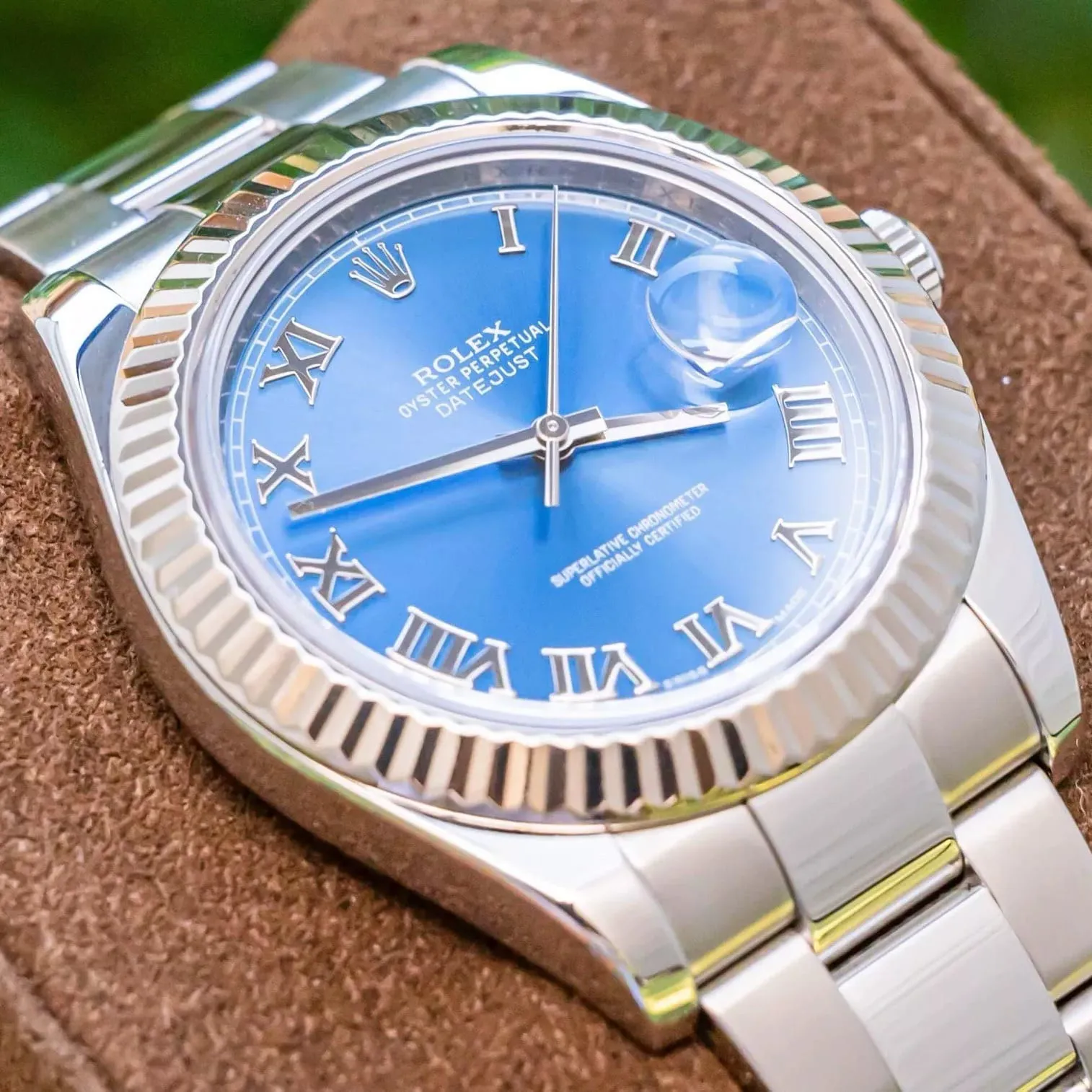 Rolex Datejust II 116334 41mm White gold Blue 2