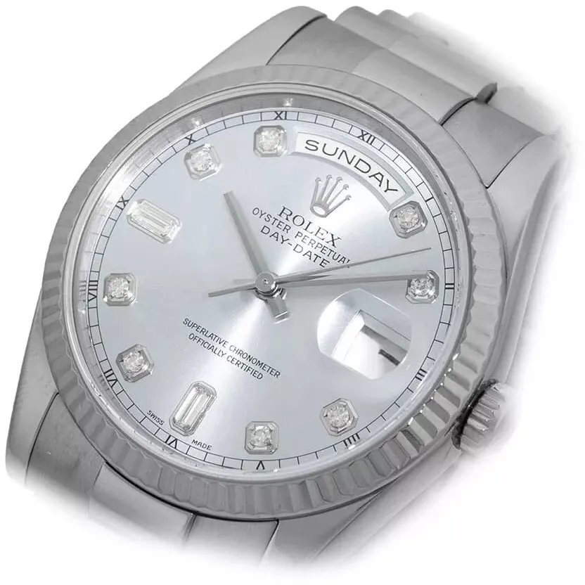 Rolex Day-Date 36 118239-0086 36mm White gold Silver 1