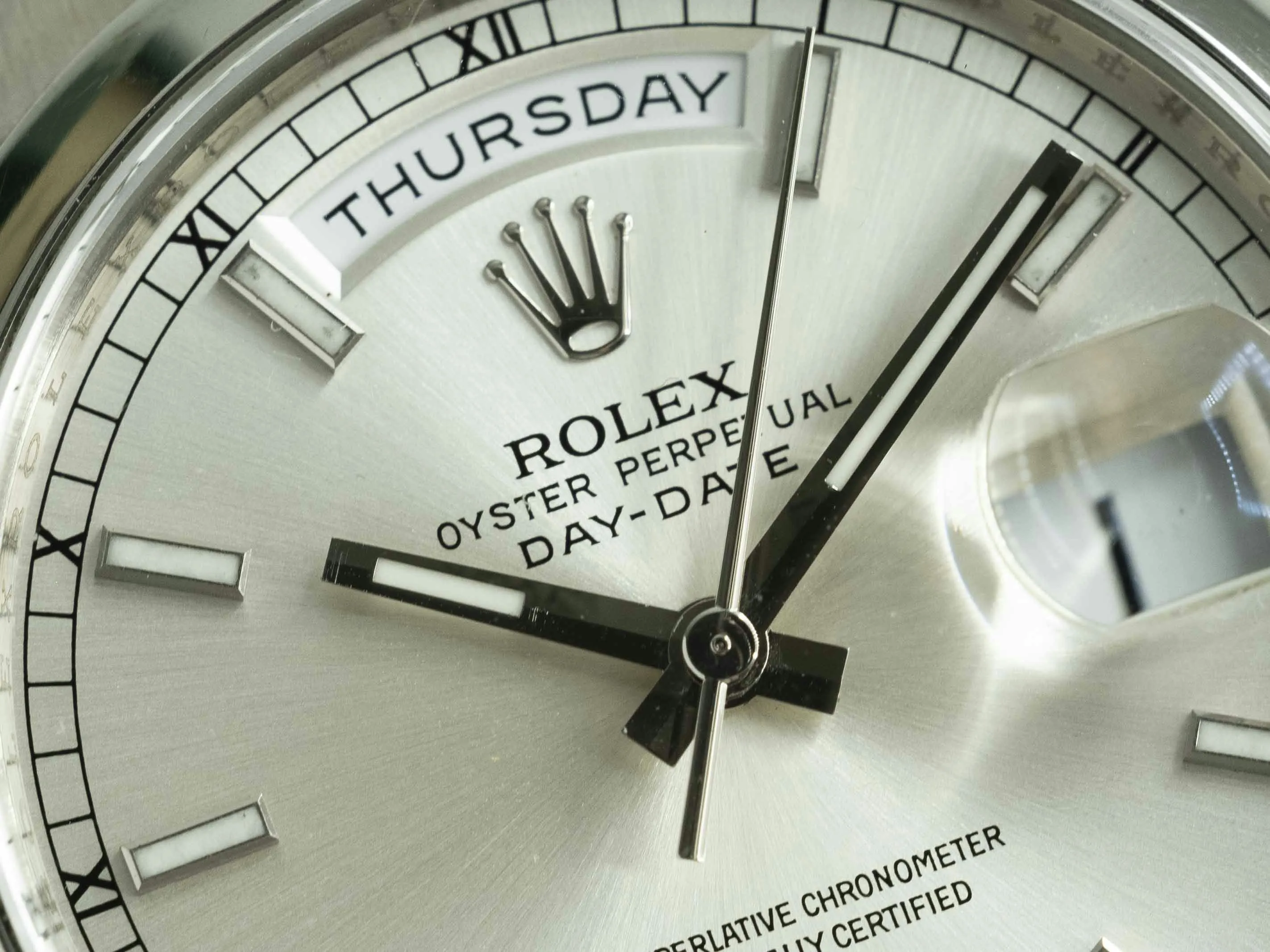 Rolex Day-Date 36 118209 36mm White gold Silver 3