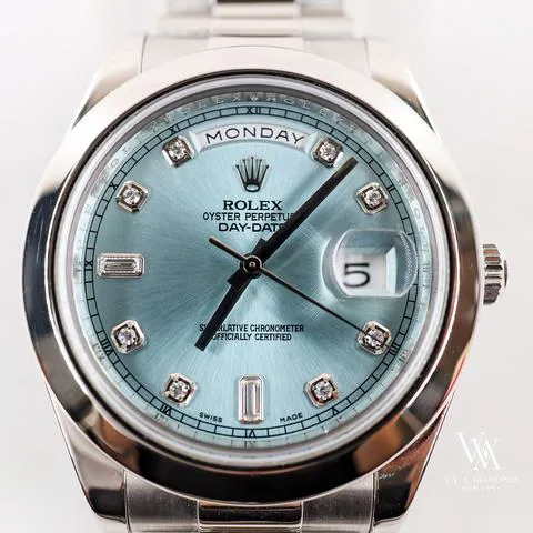 Rolex Day-Date II 218206 41mm Platinum Blue 1