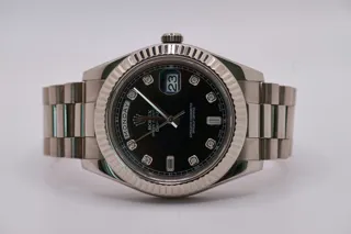 Rolex Day-Date II 218239 18k white gold Black