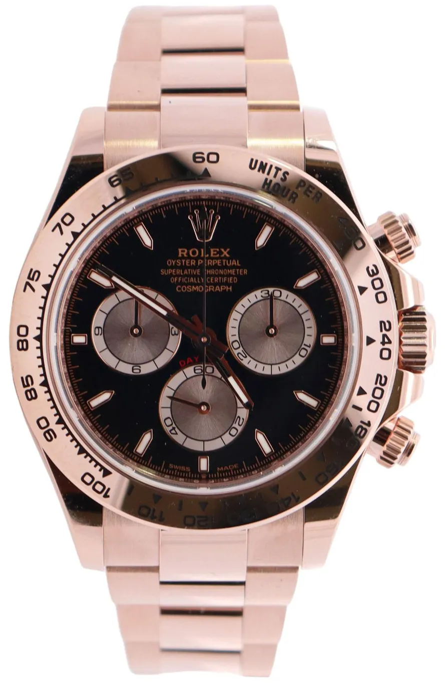 Rolex Daytona 126505 40mm Rose gold Black