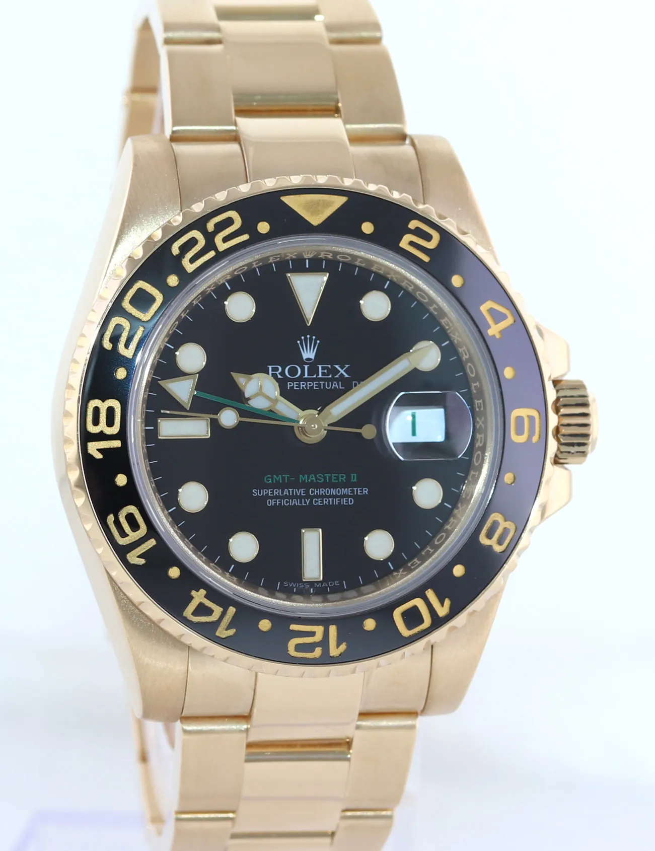 Rolex GMT-Master II 116718 40mm Yellow gold Black 2