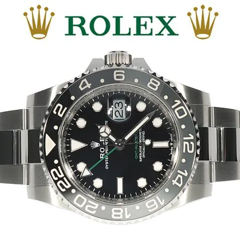 Rolex GMT-Master II 126710GRNR 40mm Stainless steel Black