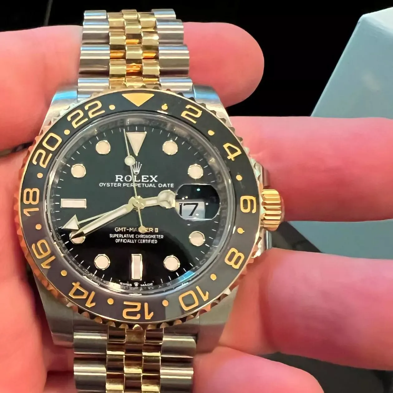 Rolex GMT-Master II 126713GRNR-0001 40mm Yellow gold and Oystersteel Black