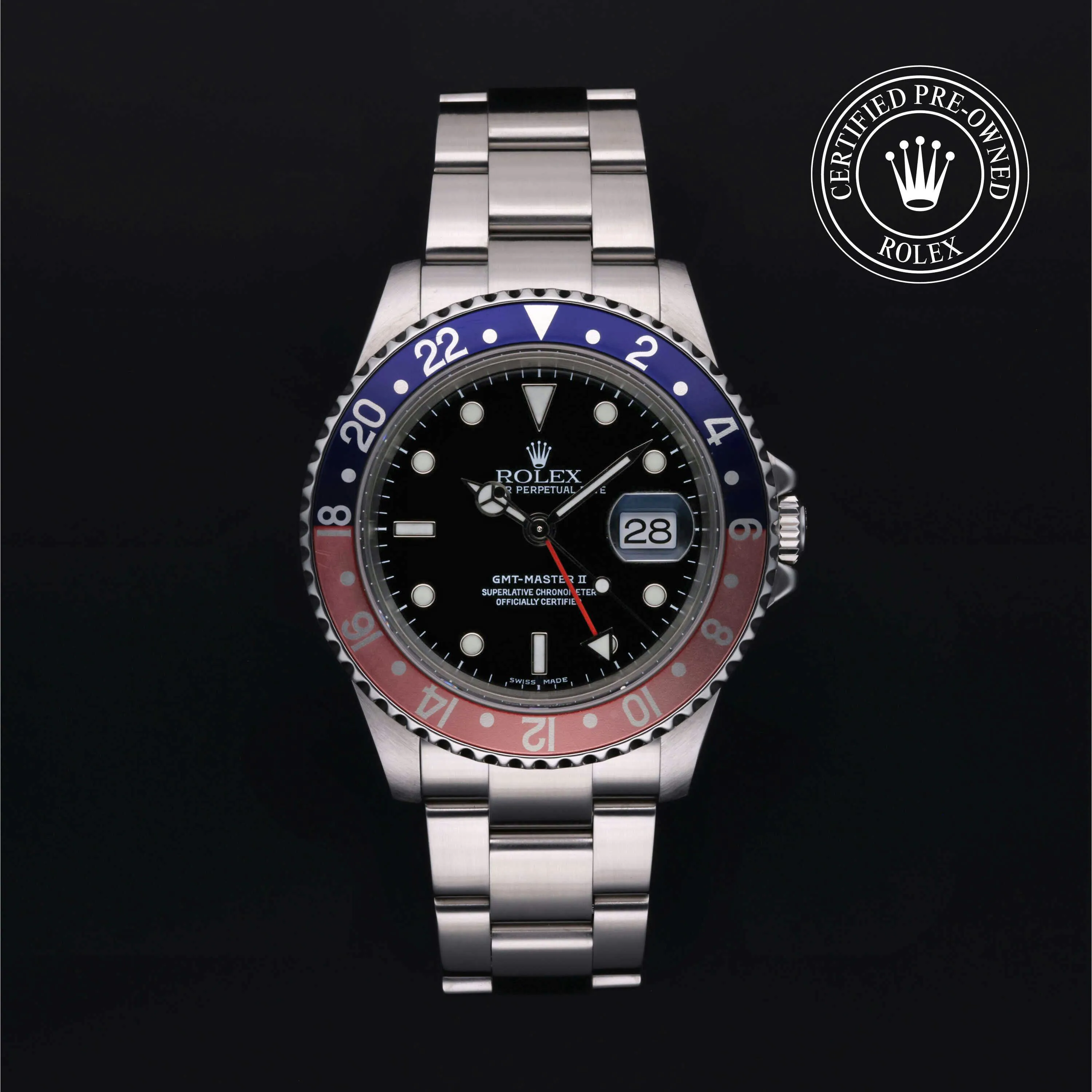 Rolex GMT-Master II 16710 40mm Stainless steel Black