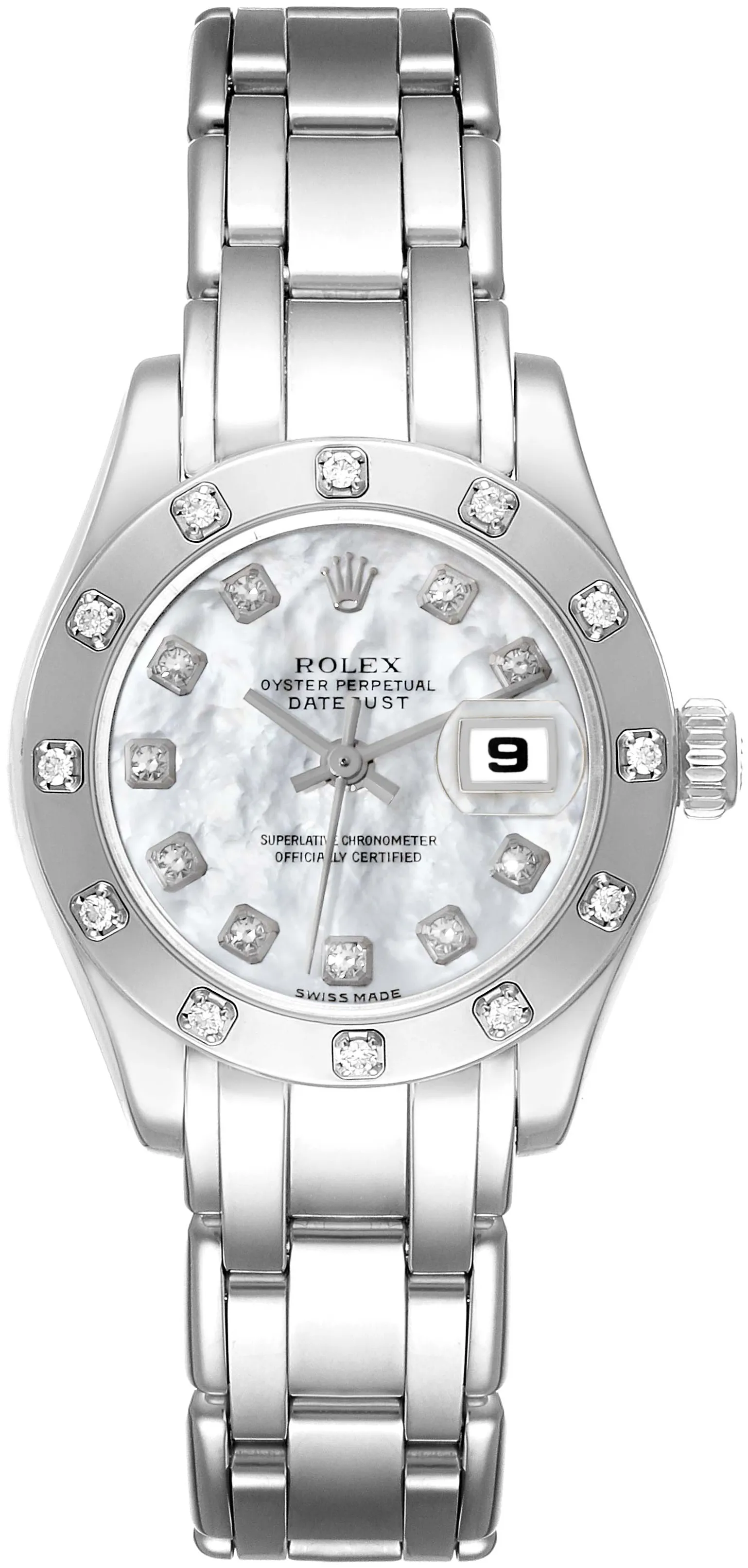 Rolex Lady-Datejust Pearlmaster 80319 29mm White gold Mother-of-pearl 1