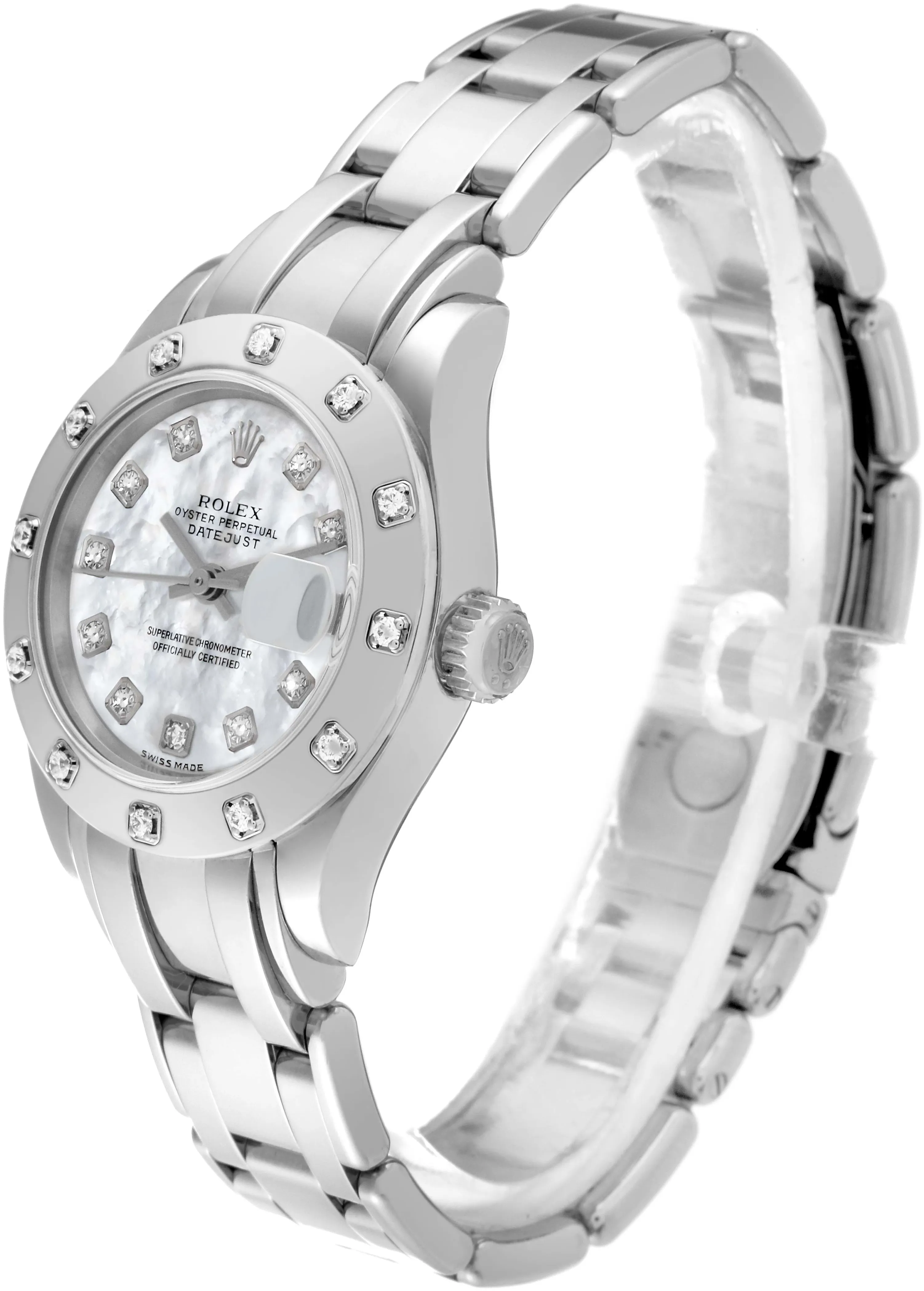 Rolex Lady-Datejust Pearlmaster 80319 29mm White gold Mother-of-pearl 3