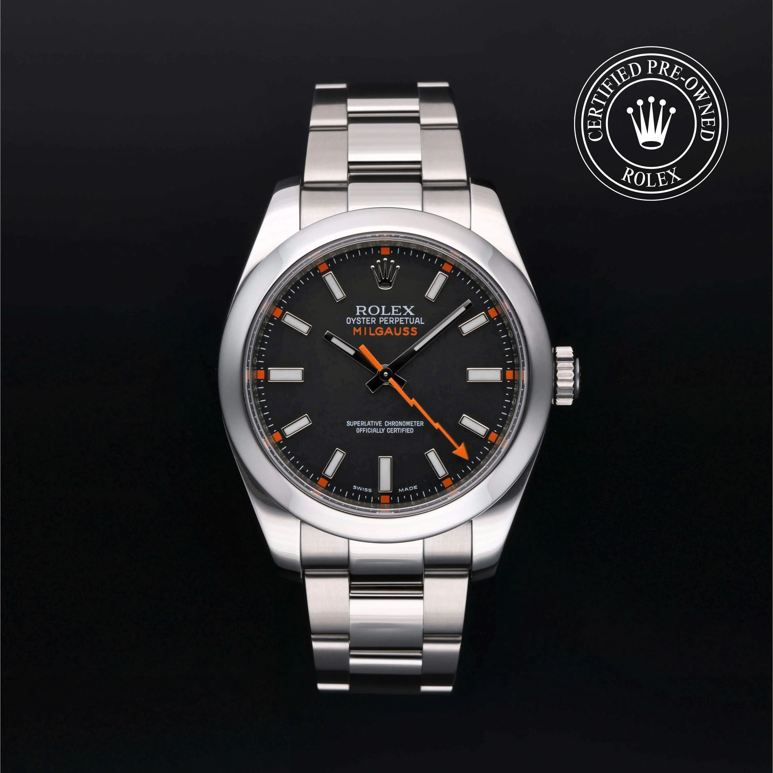 Rolex Milgauss 116400 40mm Stainless steel Black