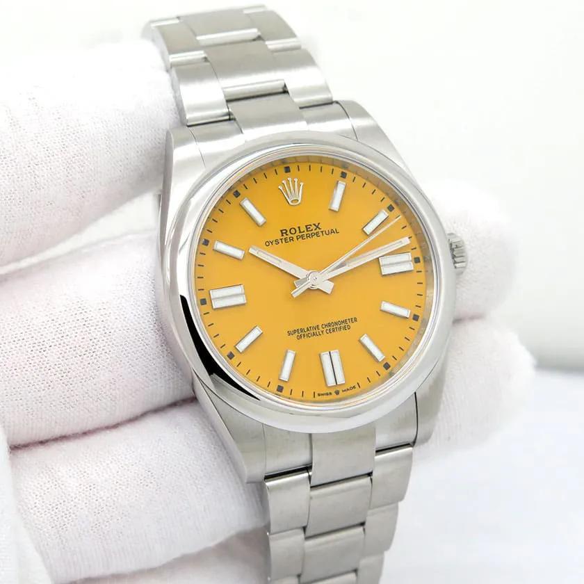 Rolex Oyster Perpetual 124300-0004 41mm Stainless steel Yellow