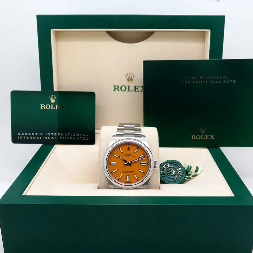 Rolex Oyster Perpetual 124300-0004 41mm Stainless steel Yellow 6