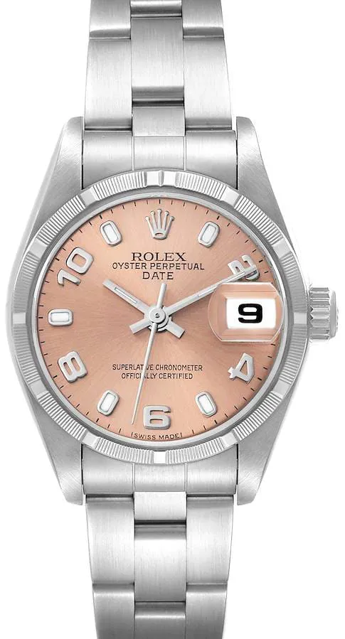 Rolex Oyster Perpetual Date 79190 26mm Stainless steel Salmon