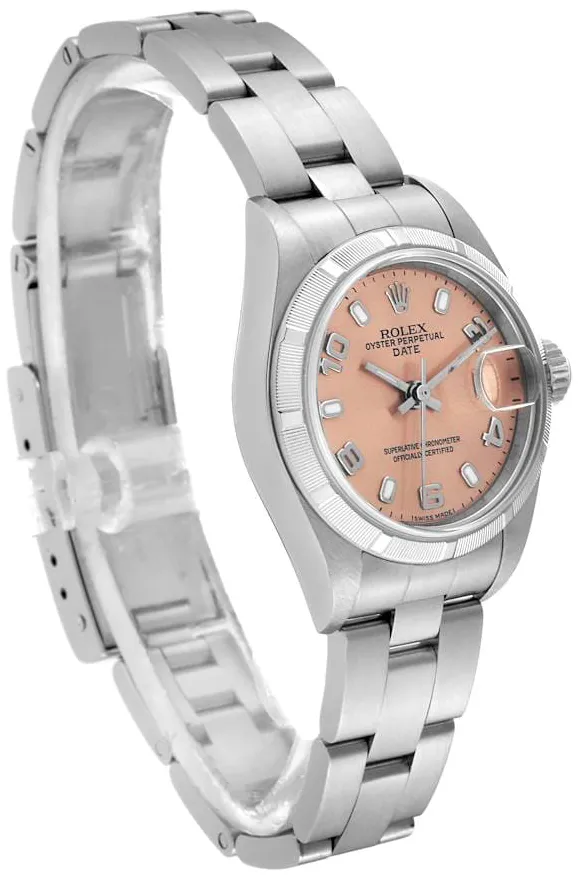 Rolex Oyster Perpetual Date 79190 26mm Stainless steel Salmon 2