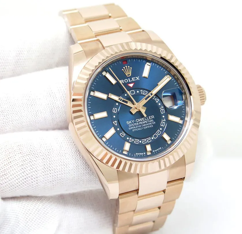 Rolex Sky-Dweller 336935-0001 42mm Everose gold Blue and Green