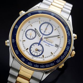 SEIKO　　TOYOTA 7t32 7g5a  CHRONOGRAPH 2003 Drivers SEIKO TOYOTA Chronograph Quartz Watch 7T32-7G5A