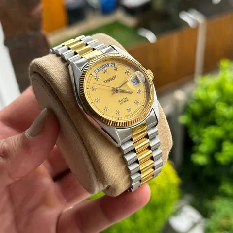 Tissot A583K 36mm Yellow gold and Stainless steel Gold