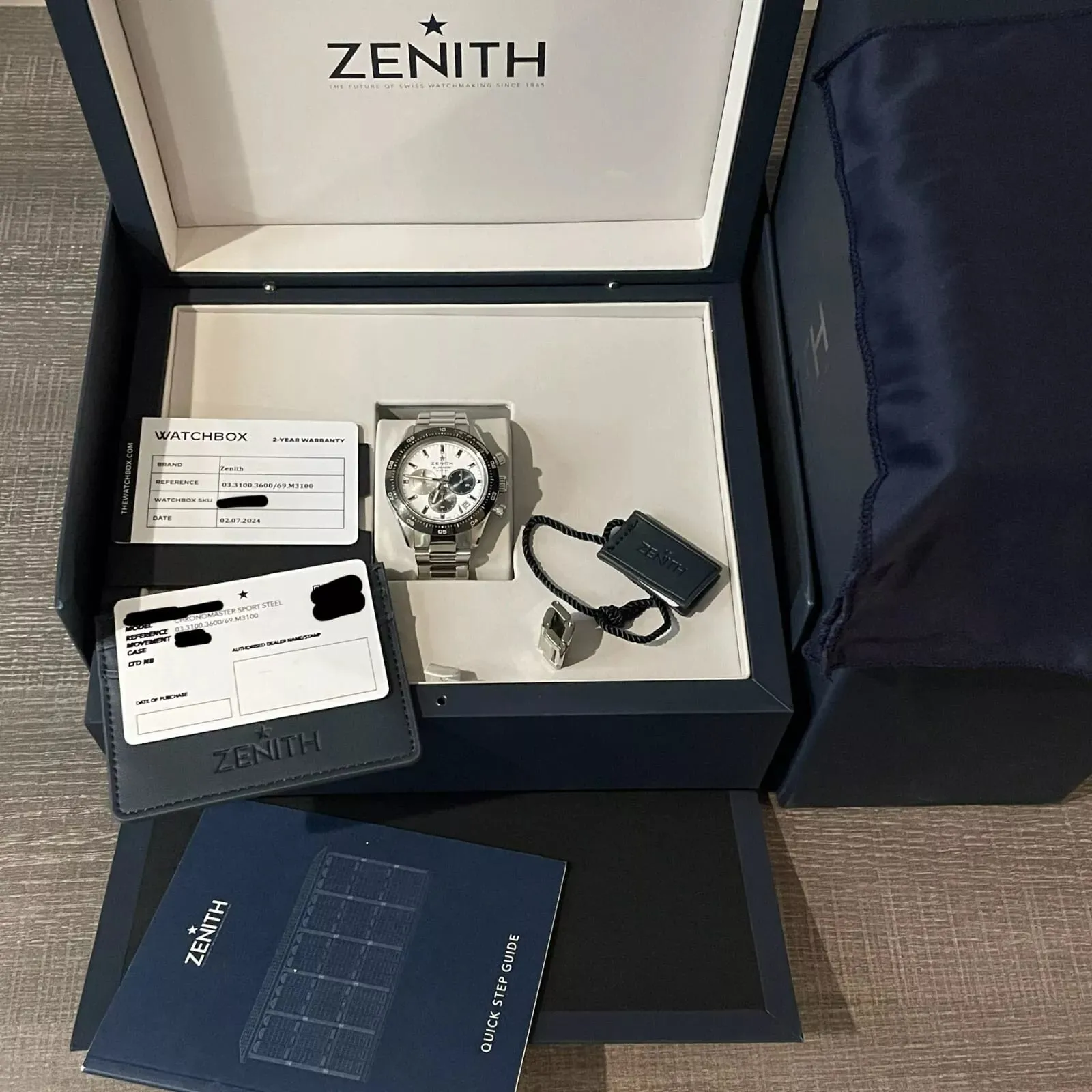 Zenith Chronomaster Sport 03.3100.3600/69.M3100 41mm Ceramic Silver 7