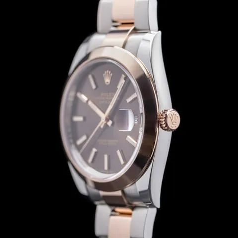 Rolex Datejust 41 126301 41mm Yellow gold and Stainless steel Brown 2