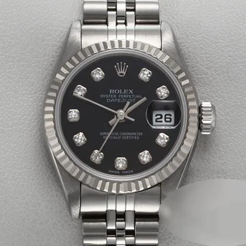 Rolex Lady-Datejust 79174 26mm Yellow gold and Stainless steel Black