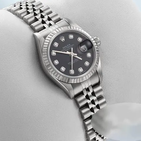 Rolex Lady-Datejust 79174 26mm Yellow gold and Stainless steel Black 2