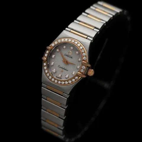 Omega Constellation Ladies 9821SH 24mm Yellow gold and Stainless steel Mother-of-pearl 2