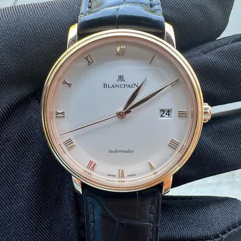 Blancpain Villeret Ultra-Slim 6223-3642-55A 38mm Rose gold Silver