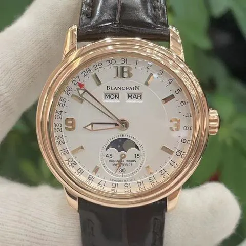 Blancpain Léman 3563A-3642A-53 38mm Rose gold White