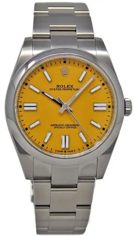 Rolex Oyster Perpetual 41 124300 41mm Stainless steel Yellow 1