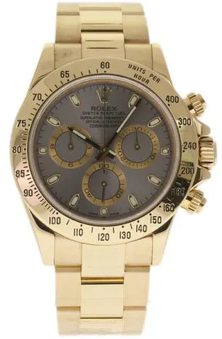 Rolex Daytona 116528 40mm Yellow gold Silver 1