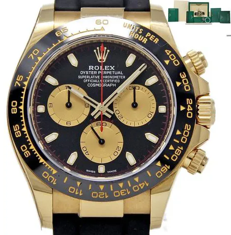 Rolex Daytona 116518 40mm Yellow gold Black