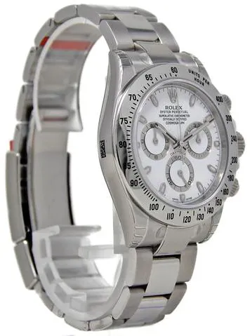 Rolex Daytona 116520 W 40mm Stainless steel White 4