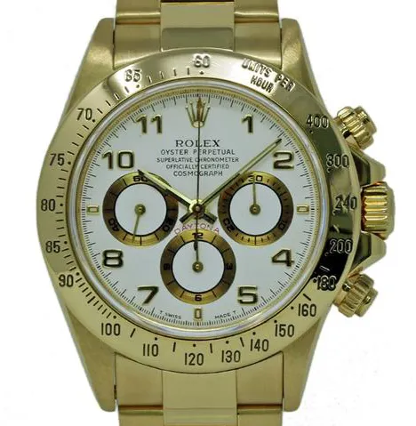 Rolex Daytona 16528 40mm Yellow gold White