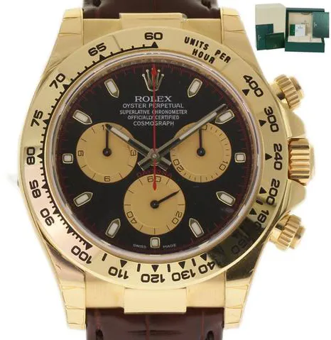 Rolex Daytona 116518 40mm Yellow gold Black