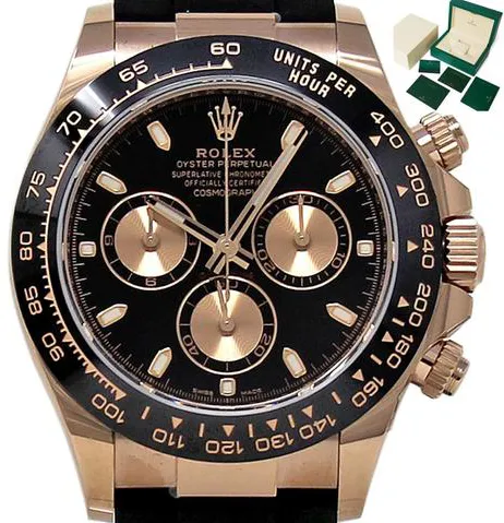 Rolex Daytona 116515ln 40mm Rose gold Black