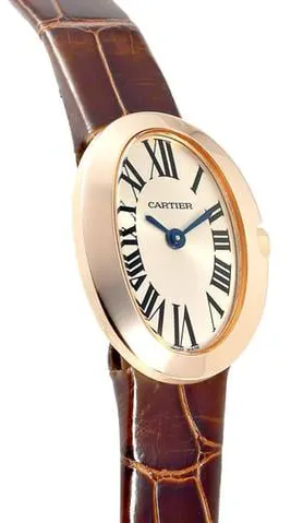 Cartier Mini Baignoire W8000017 25mm Rose gold Silver 1