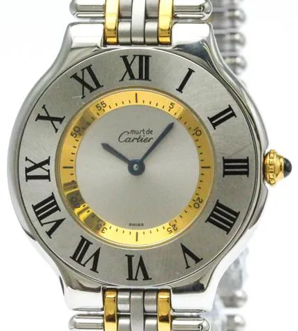 Cartier 21 Must de Cartier 31mm Yellow gold and Stainless steel Silver