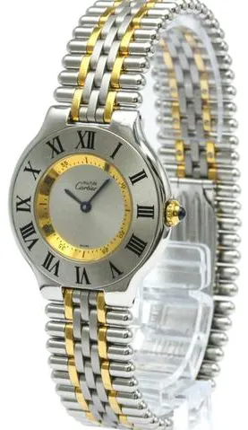 Cartier 21 Must de Cartier 31mm Yellow gold and Stainless steel Silver 1