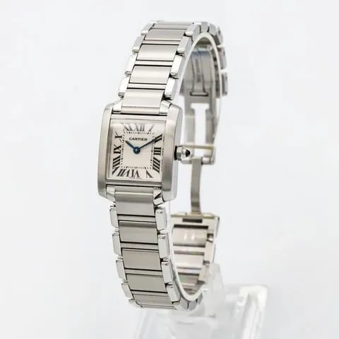 Cartier Tank Française W51008Q3 20mm Stainless steel White 2